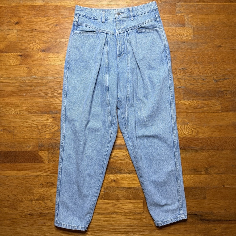 Vintage 80s 90s Guess Georges Marciano High Waist Mom Jeans USA Sz 32 Light Wash
